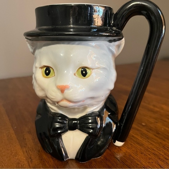 Quon Quon Japan Cat
Ceramic Mug Vintage Top Hat Tuxedo Hand Painted 1980, 20oz - Picture 6 of 9